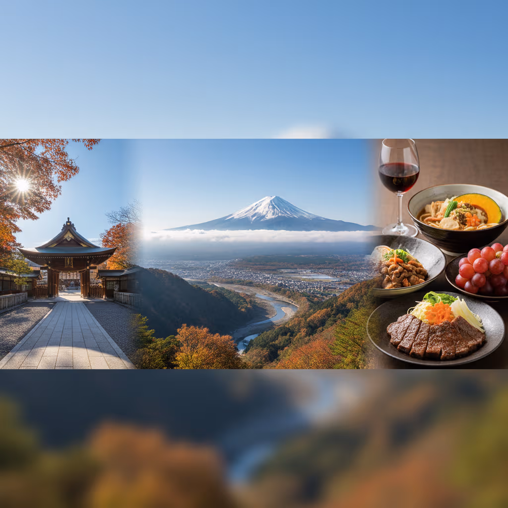 山梨甲府観光モデルコース徹底解説！歴史・絶景・美食を巡る旅の決定版